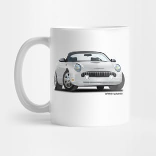 2002-2005 Retro Ford Thunderbird Light Silver Metallic Mug